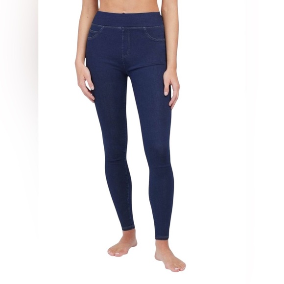 Spanx New NWT Assets Seamless Denim Wash Leggings Size Large - Picture 1 of 5